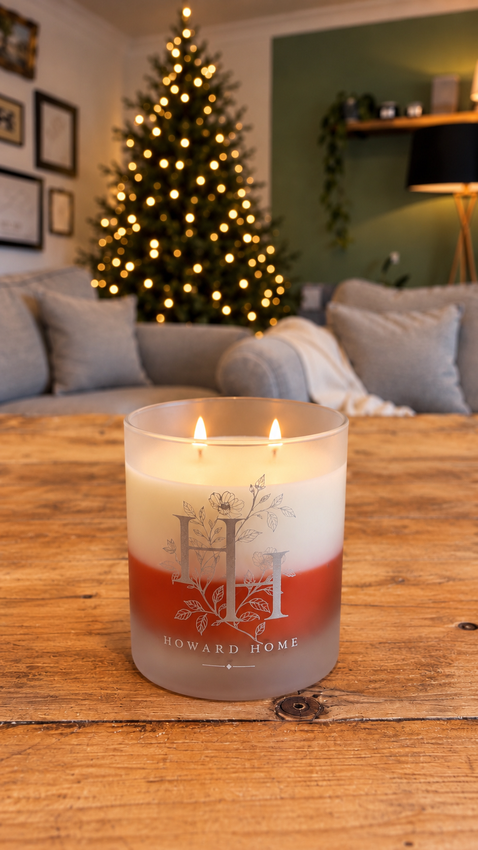 Orange & Cinnamon Scented Jar Candle